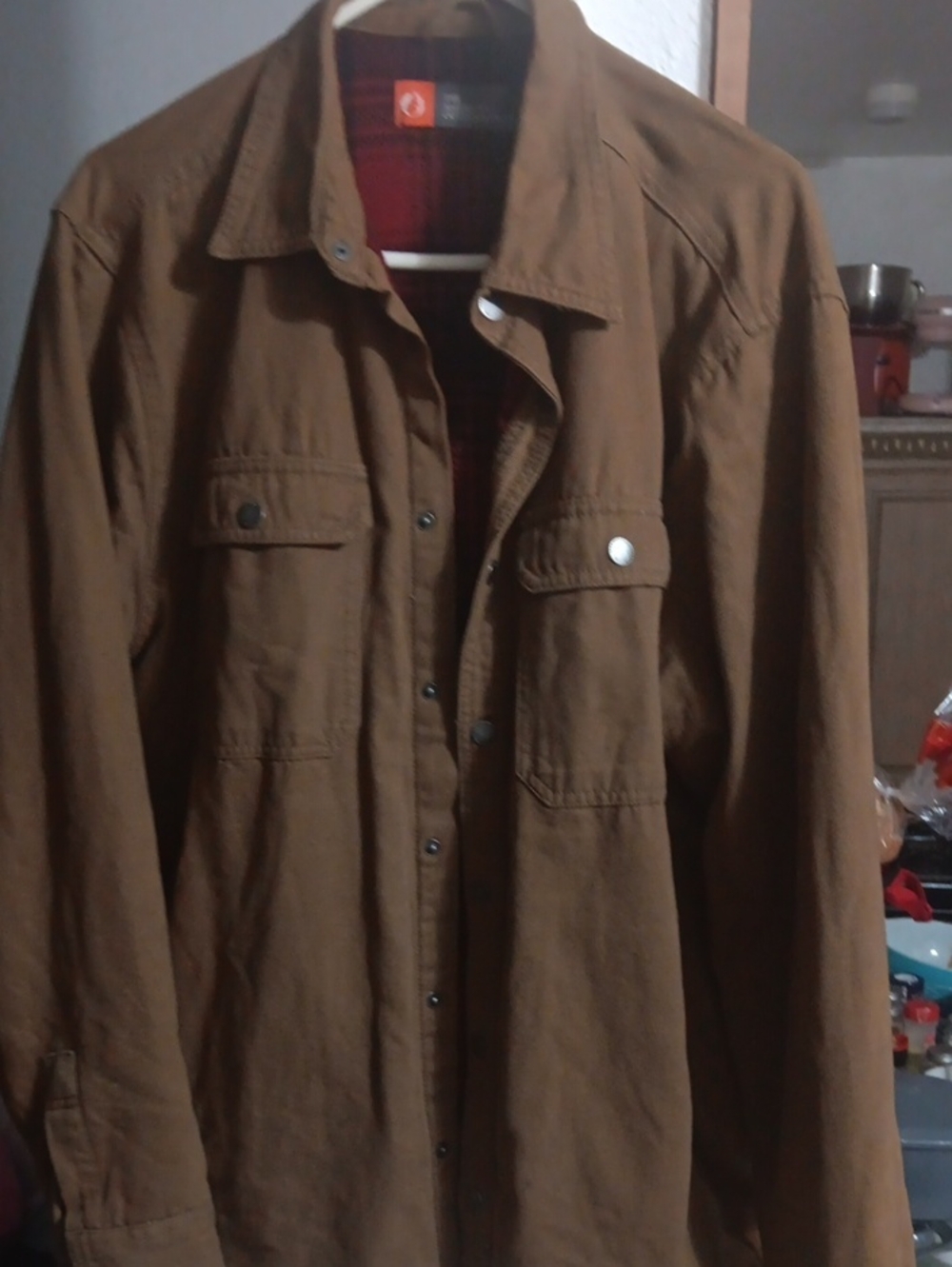 Men's Lightweight Brown Shirt Jacket